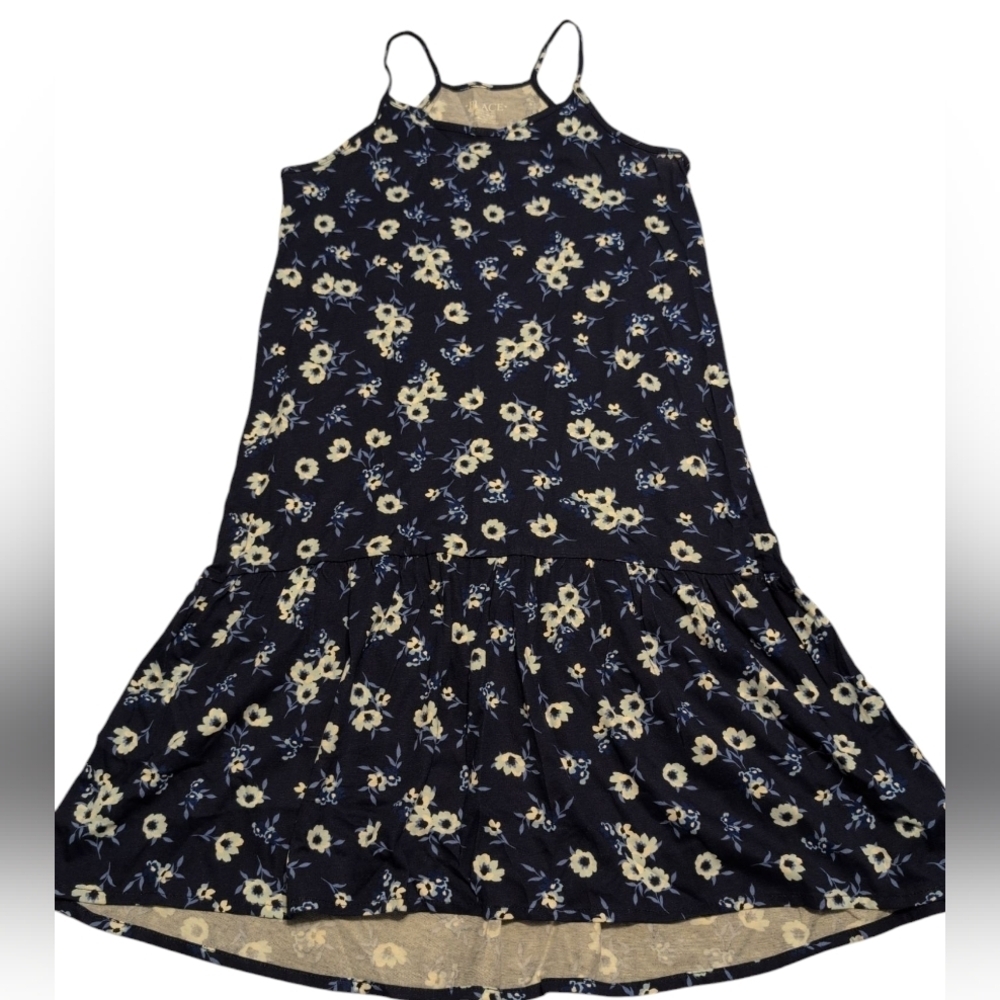 NWT Navy Floral Sleeveless Dress